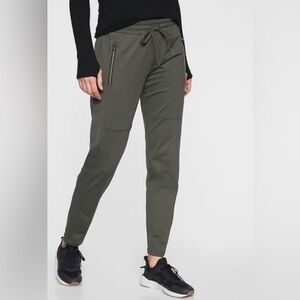 Athleta Hilltop Jogger Pant Olive Green